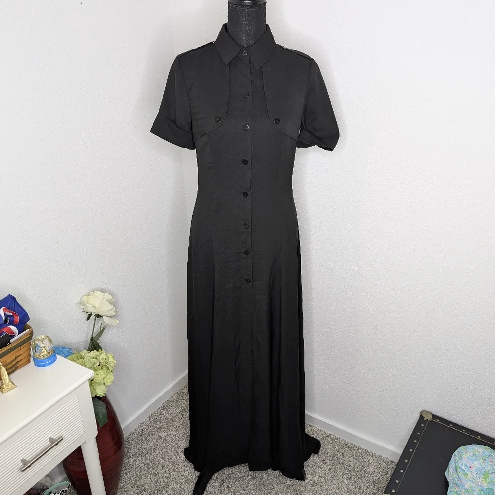 💘 Black Military Dress DAYA by Zendaya - Picture 4 of 8